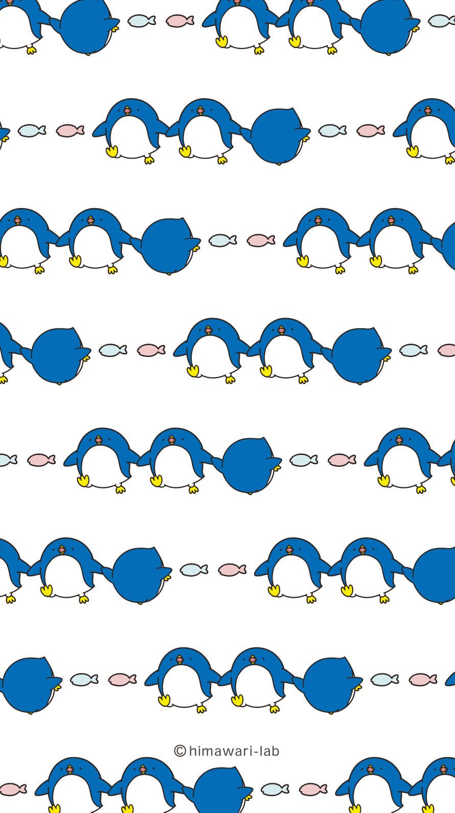 ペンギンパレード 無料のiphone用の壁紙を作りました ひまわりラボblog 群馬で集客 企画コーチング イラストレーター