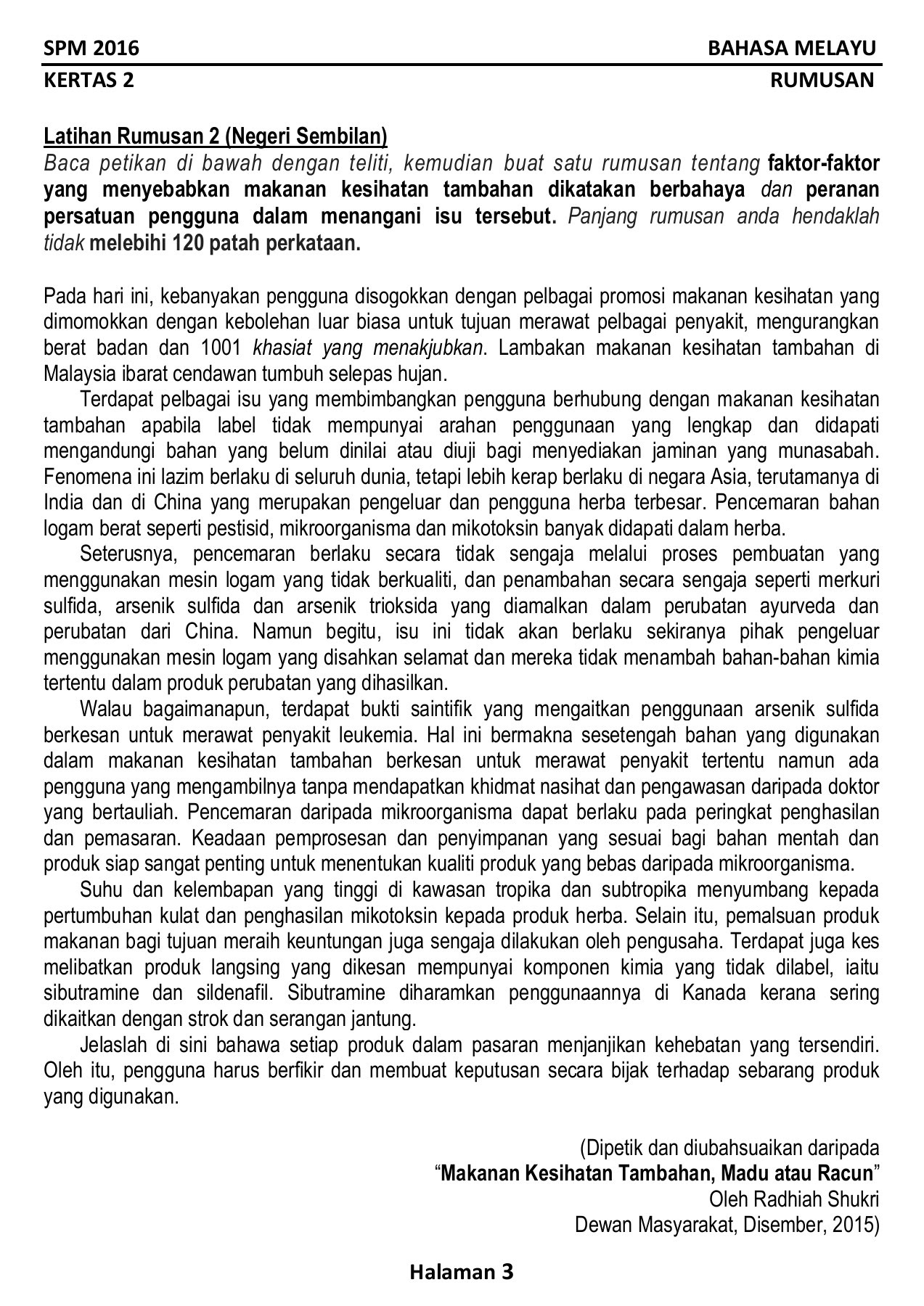Koleksi Soalan Matematik Pmr Set 2 Utusan