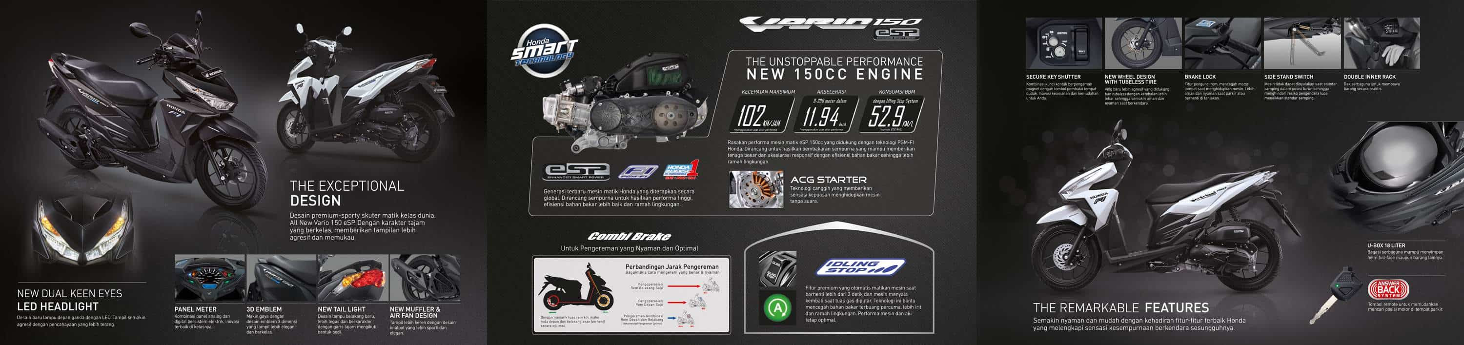 Brosur Motor Honda Vario 150 eSP Brosur Motor Honda Vario 150 eSP