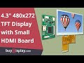 5 TFT LCD module with without touch screen for embedded industrial use