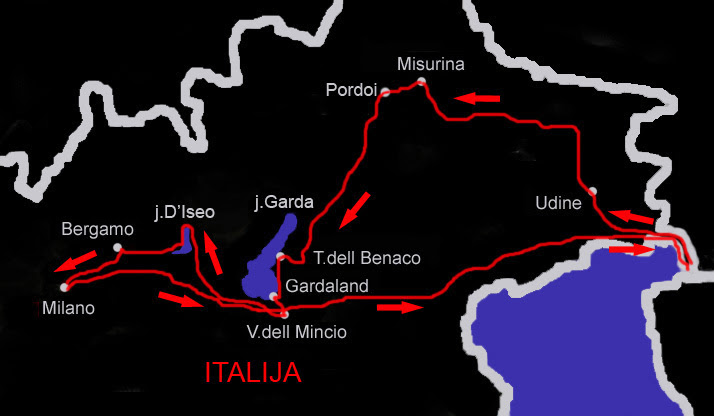 karta italije gardaland Karta Gardaland Karta Italije karta italije gardaland