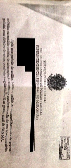 Trecho do rela´torio que confirma novo inquérito na SES: página 1723