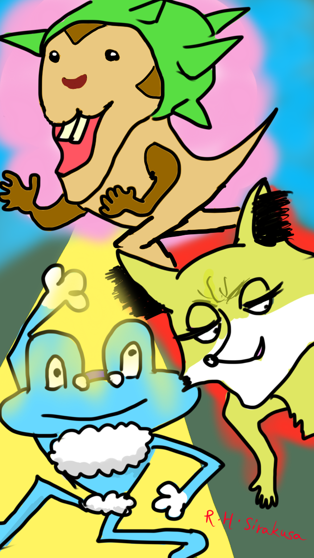 ポケモンｘｙ御三家スマホ用壁紙