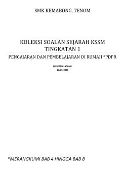 Koleksi Soalan Pdpr Sejarah Kssm Tingkatan 3 Membalik Buku Halaman 1 20 Anyflip