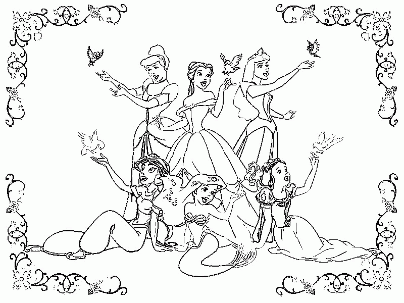 disney princess coloring pages - Clip Art Library