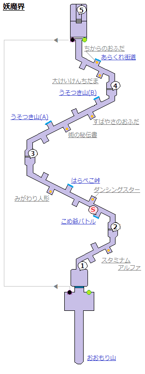 妖怪ウォッチ マップ攻略 妖魔界 の地図