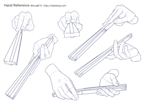 手のイラスト資料集 Hand Reference Hato King