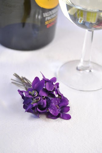 Violets and Prosecco Risotto
