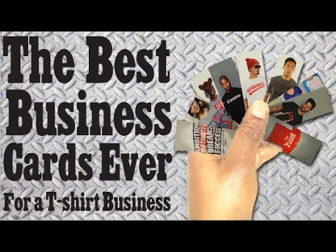 VIDEO : the best business card ever for tshirt business! - moomoocards-http://tinyurl.com/jc63d44 tshirthelpdesk-http://tshirthelpdesk.com/ —————————————————— bella canvas ...
