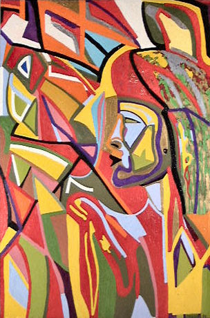 Abstract Art Polynesian Portrait