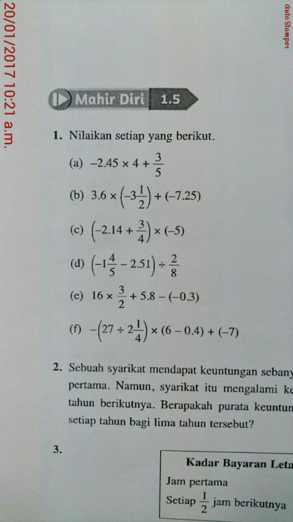 2017 Kssm Tingkatan 1sarjana Nombor Nisbah Vtutor