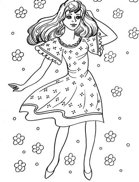 fashionable girls coloring pages  fashionable girls kids
