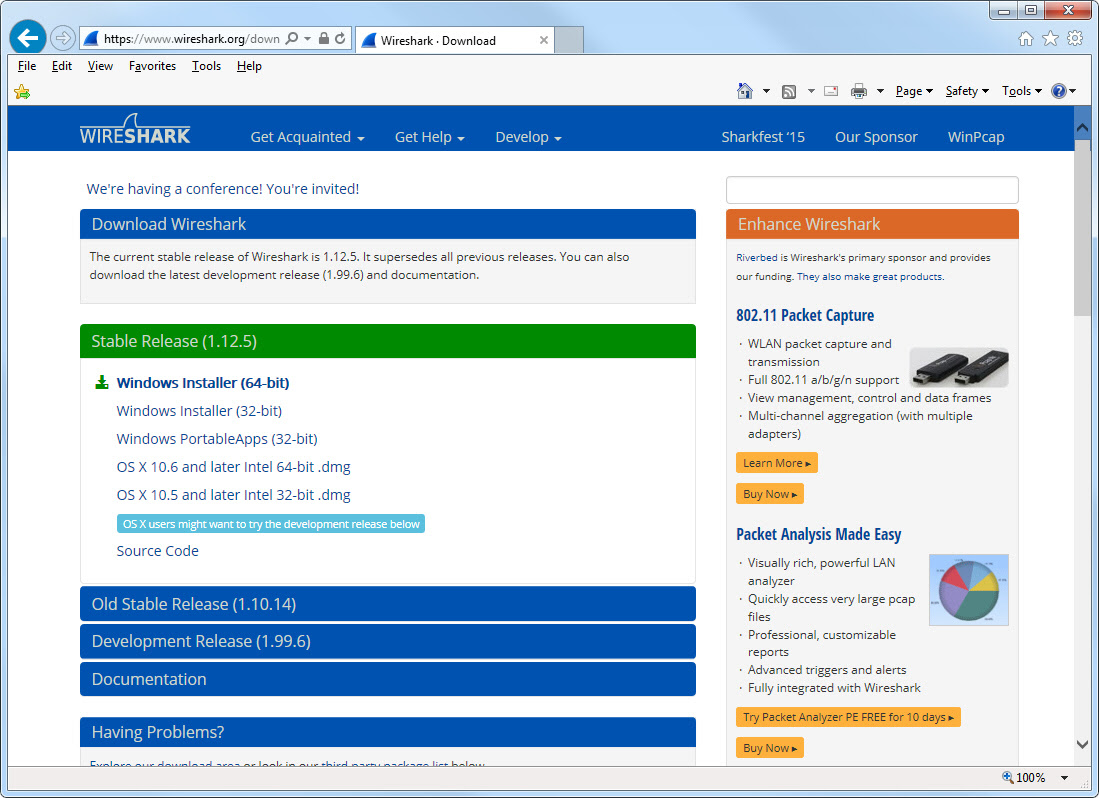 winpcap download for windows 10