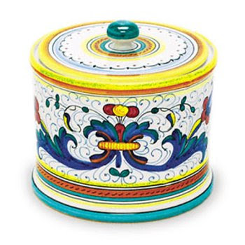 Handmade Ricco Biscotti Jar From Italy