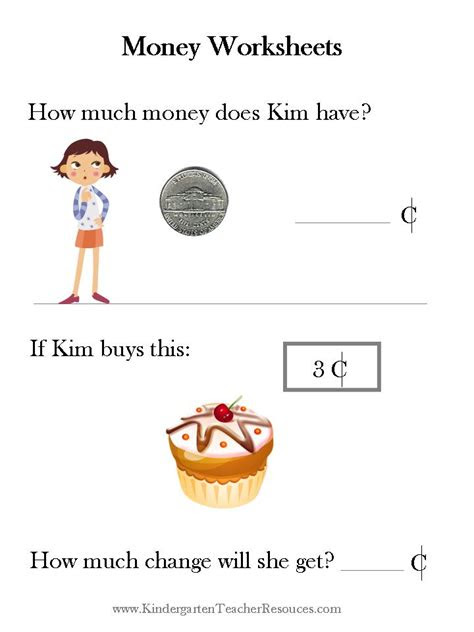  money worksheets