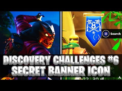 Fortnite Banner Stamp Tube - secret banner icon week 6 discovery challenges fortnite season 8