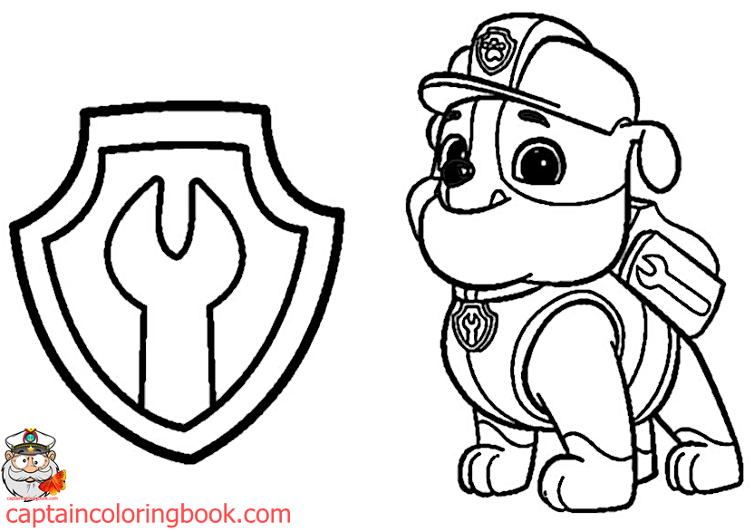 Paw patrol zentrale ausmalbild kostenlos