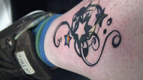 rainbow pride shooting star tattoo – Rate My Ink – Tattoo …