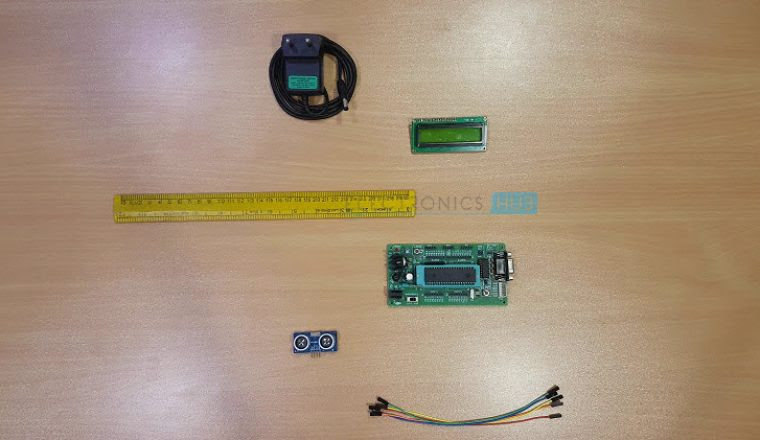 Ultrasonic Rangefinder using 8051 Image 1