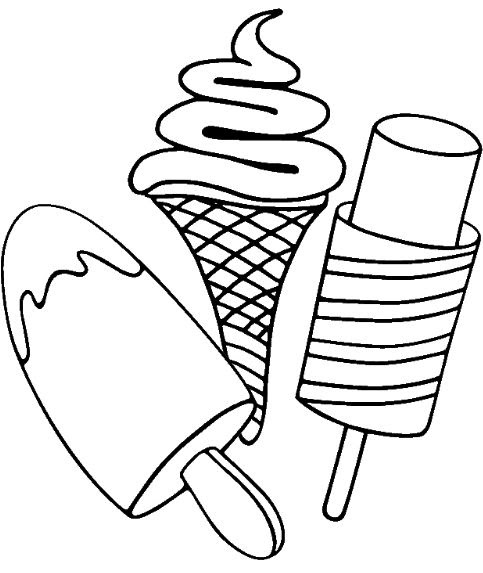 ice cream cone coloring page at getcoloringscom free