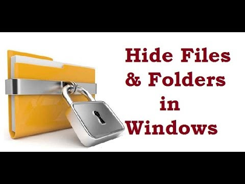 How to hide files and folders