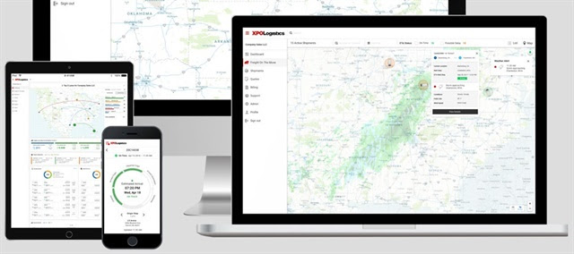 XPO Connect is an online freight marketplace that is designed to give shippers visibility across freight modes. Image: XPO Logistics