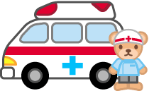 フリー素材 無料イラスト ふぁんし ぱ つ しょっぷ 病院 医療 健康 病院 救急車のイラスト 救急隊員