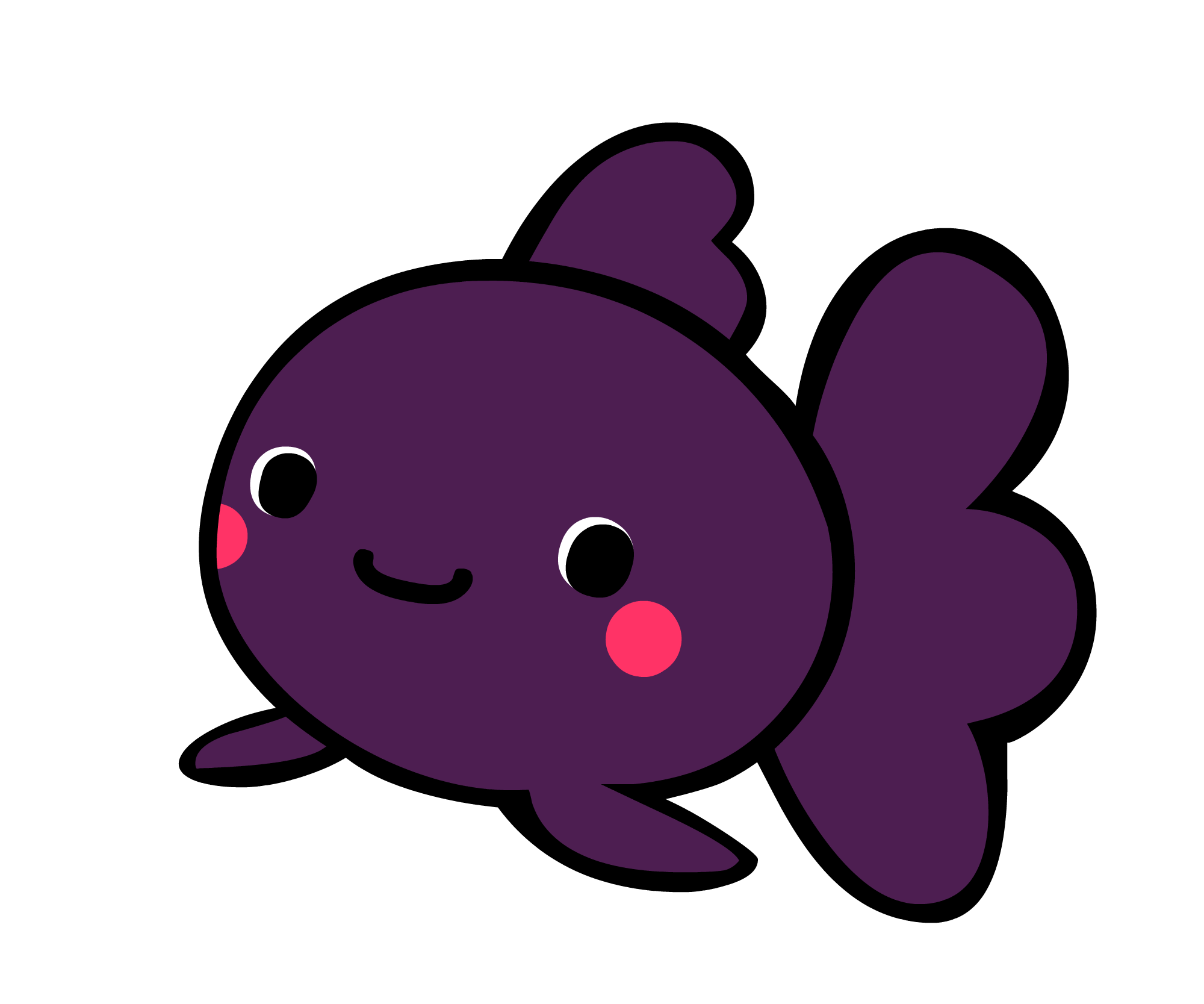 金魚のかわいい無料イラスト素材 イラスト無料素材かわいい系