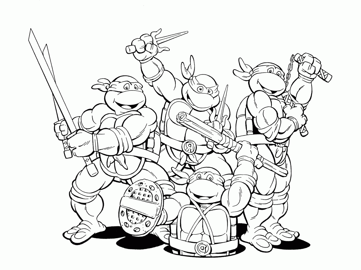 Download Ninja Turtles Coloring Pages Pdf - Coloring Home