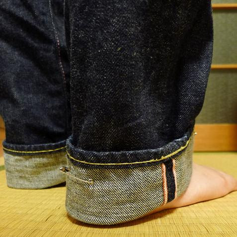 桃太郎ジーンズ裾上げ注文レポ 必要書類 安全ピンの留め方 仕上がり写真 桃太郎ジーンズ 色落ちマニアのブログ こともも
