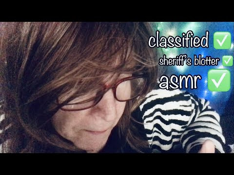 Quiet ASMR relaxation Reading to you Classified Ad and Sheriffs blotter, gum, coffee