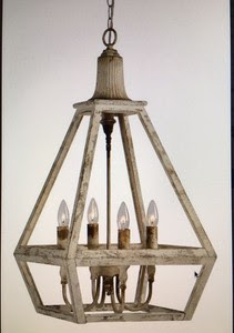 CLASSIC VINTAGE FRENCH FARMHOUSE WOOD LANTERN STYLE PENDANT 4 LT CHANDELIER  eBay
