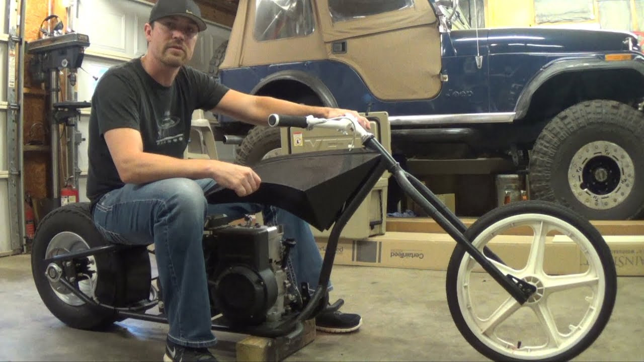 Mini Chopper Ride | Custom Built Motorcycle - YouTube