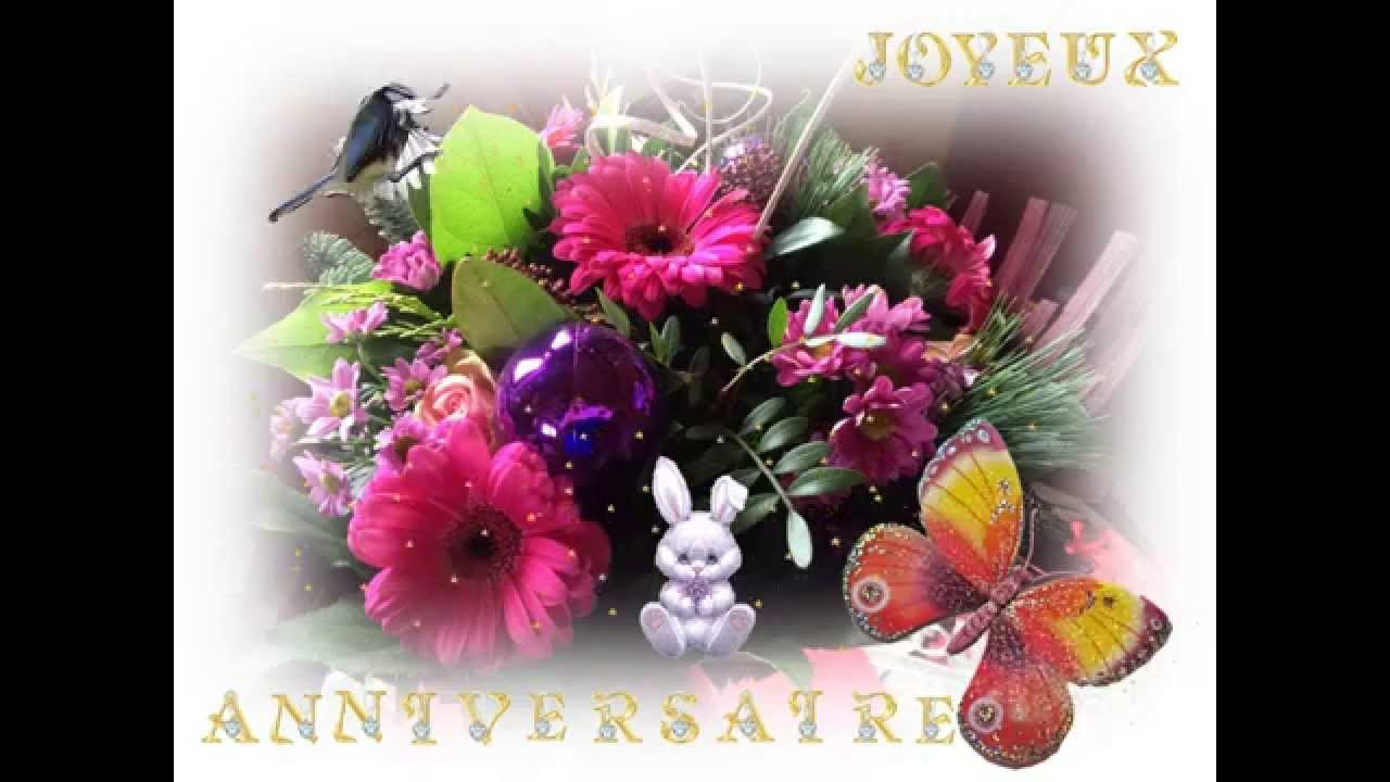 Dromadaire Joyeux Anniversaire Fleurs Eustolia