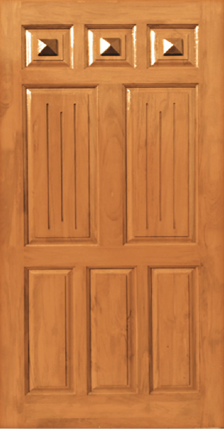 Teak Wood Pyramid Design – JJ Doors