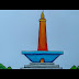 Mewarnai Monas Jakarta : Travel And Destination Monas Icon With Outline Style Line Art Design Graphic Design Background Templates Font Illustration - We did not find results for: