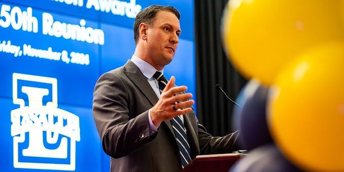 Standout soccer star and alumni award winner considers La Salle “home”