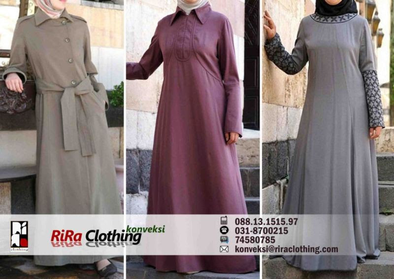 Konveksi Gamis Katun Rira Clothing Konveksi