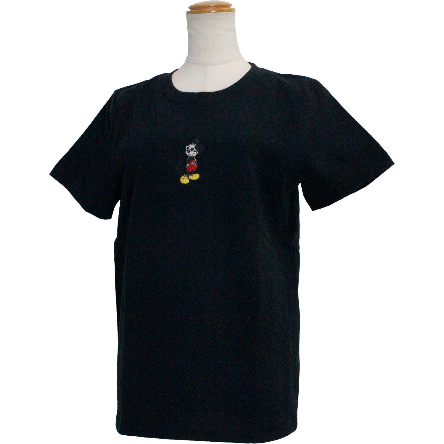 フララニ ミッキー刺繍ｔシャツ サングラスミッキー ブラック フラとハワイアンスタイル専門店 ララフラ