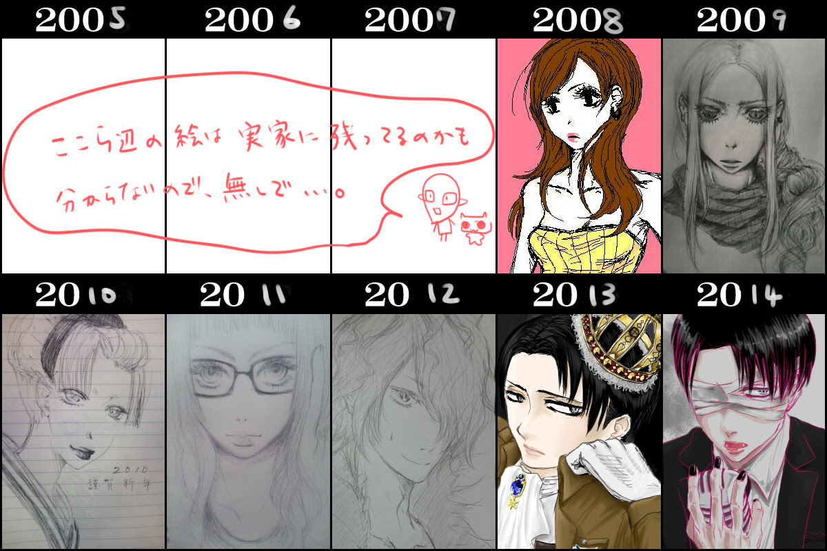 絵師10年進化録なんてのがあったので 昇華