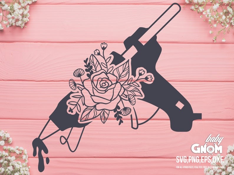 Download 2114+ Floral Gun Svg - SVG,PNG,EPS &amp; DXF File Include for Cricut, Silhouette and Other Machine