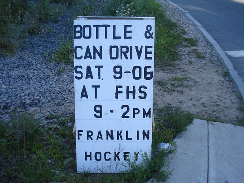 Bottle & Can Drive - FHS 9/6/08