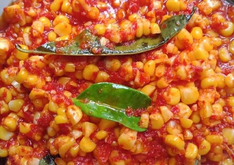 cara membuat lombok jagung rebus