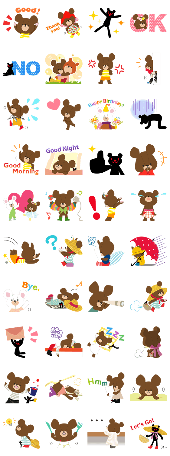 くまのがっこう 2 Lineスタンプ検索 Starcher スターチャー
