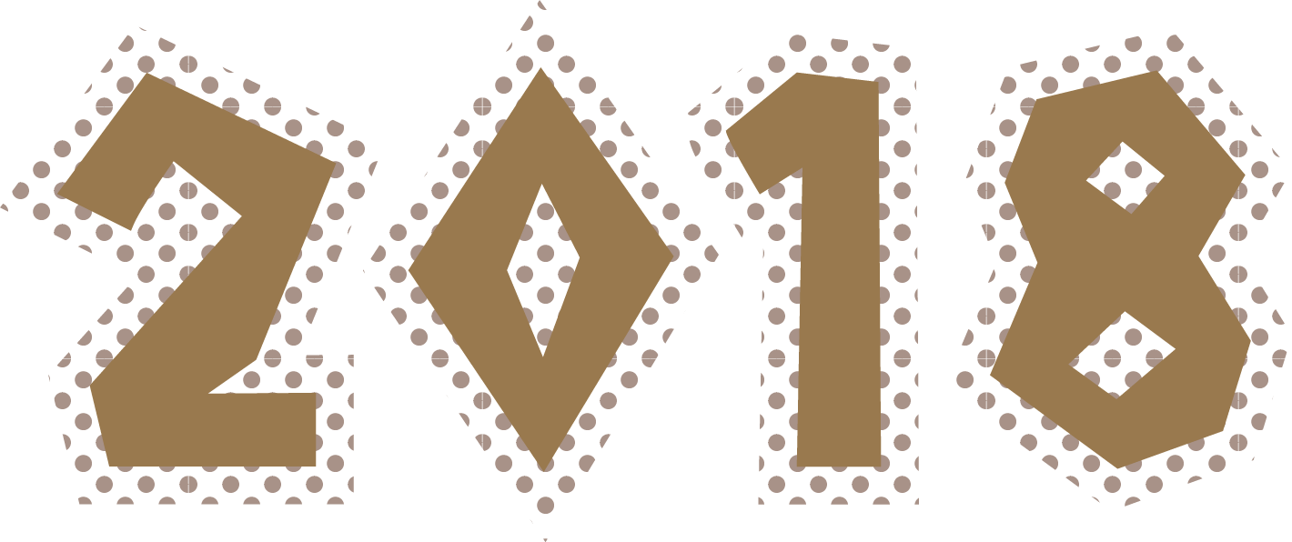 年賀状18年の数字イラスト デザイン印刷に 可愛い無料イラスト素材集