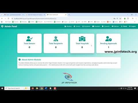 Online Secure Organ Donation Management System | Final Year Project 2025