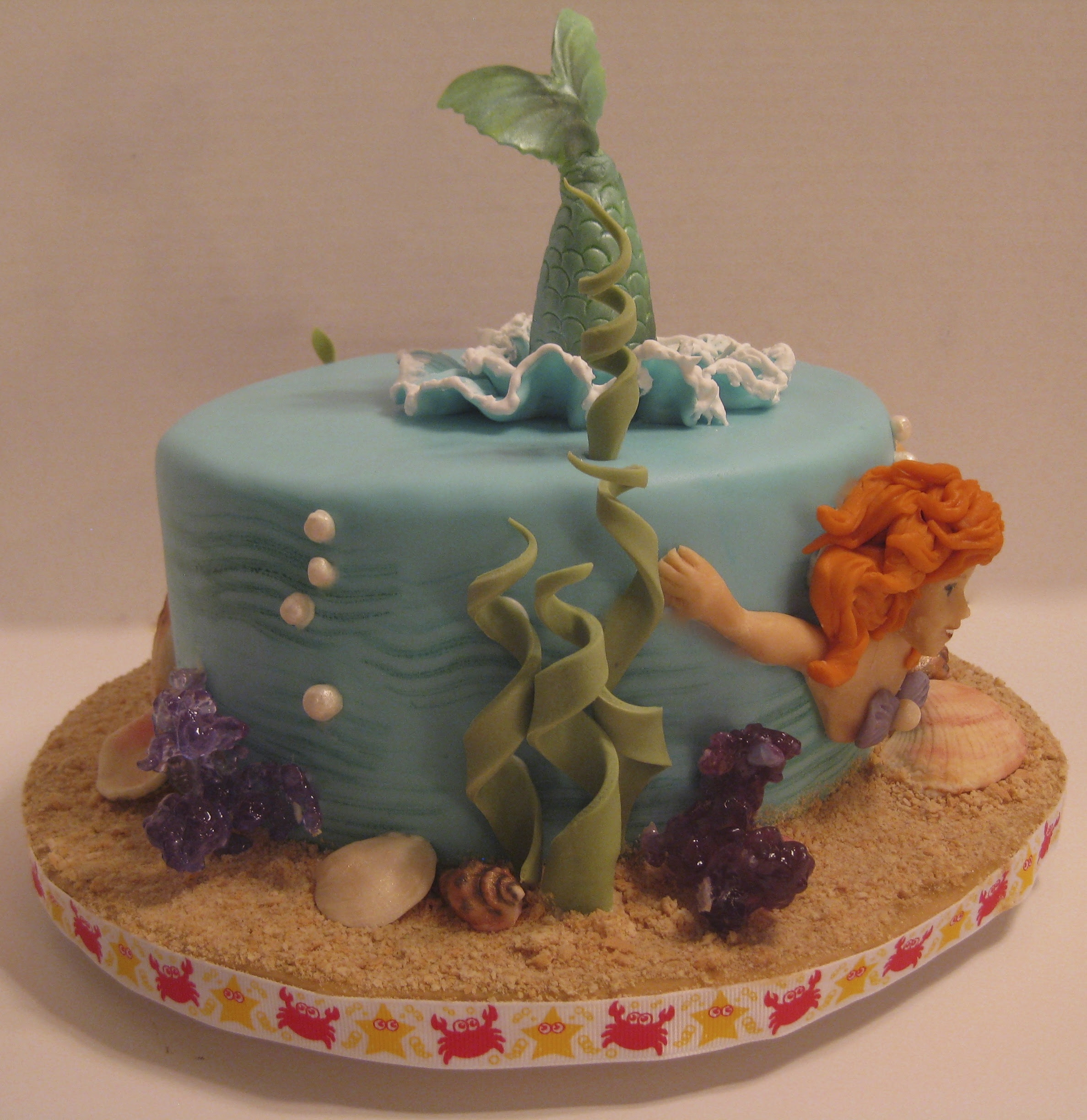 Mermaid Cake For A Little Red Haired Girl Who Loves ...