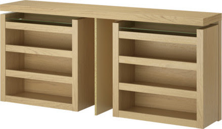 MALM 3-piece headboard/bed shelf set - modern - headboards - by IKEA