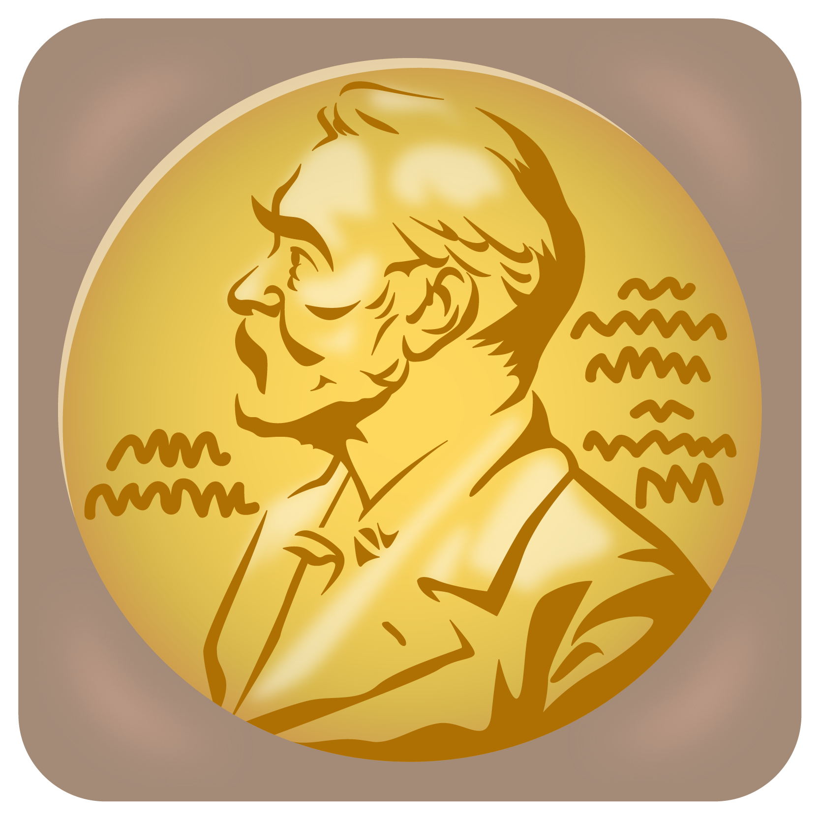 商用フリー 無料イラスト ノーベル賞 メダル ベージュケース Nobelprize 商用ok フリー素材集 ナイスなイラスト