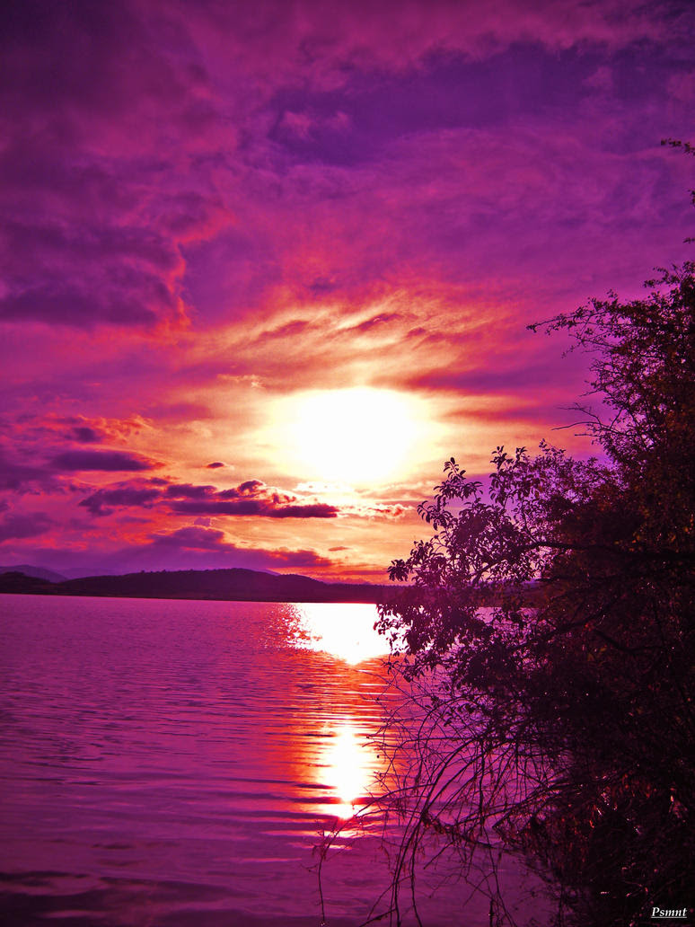 Purple sunset by PSMnt on DeviantArt Purple sunset by PSMnt on DeviantArt
